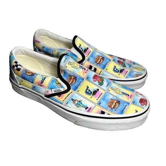 VANS Other - Vans Loteria Classic Slip On Skateboard Sneaker Shoes Mens 11